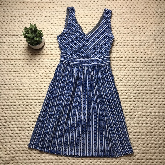 Anthropologie Dresses & Skirts - Maeve by Anthropologie blue knit v-neck dress